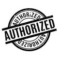 Authorized rubber stamp Royalty Free Stock Photo