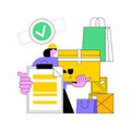 Authorized seller abstract concept vector illustration.