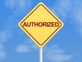 Authorized sign