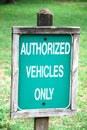 Authorized sign Royalty Free Stock Photo