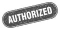 authorized sign. authorized grunge stamp. Royalty Free Stock Photo