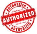 Authorized stamp Royalty Free Stock Photo