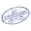 Authorized stamp Royalty Free Stock Photo