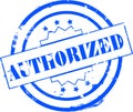 Authorized stamp Royalty Free Stock Photo