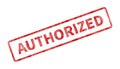 Authorized Stamp - Red Grunge Seal Royalty Free Stock Photo