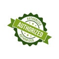 Authorized Stamp, Authorized Round Sign Royalty Free Stock Photo