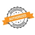 Authorized stamp illustration