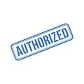 Authorized Stamp, Authorized Square Sign Royalty Free Stock Photo