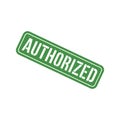 Authorized Stamp, Authorized Square Sign Royalty Free Stock Photo