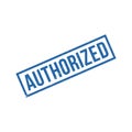 Authorized Stamp, Authorized Square Sign Royalty Free Stock Photo