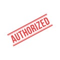 Authorized Stamp, Authorized Square Sign Royalty Free Stock Photo