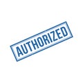 Authorized Stamp, Authorized Square Sign Royalty Free Stock Photo