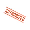Authorized Stamp, Authorized Square Sign Royalty Free Stock Photo