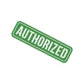 Authorized Stamp, Authorized Square Sign Royalty Free Stock Photo