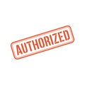 Authorized Stamp, Authorized Square Sign Royalty Free Stock Photo