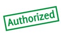 AUTHORIZED sticker stamp