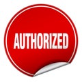 authorized sticker