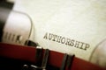 Authorship concept view Royalty Free Stock Photo