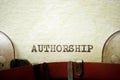 Authorship concept view Royalty Free Stock Photo