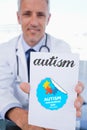 Autism against autism awareness day Royalty Free Stock Photo