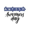 Autism Awareness Day vector illustration.