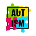 Autism awareness frame poster