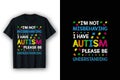 Autism Awareness Month Autism t-shirt Design