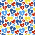 Autism Awareness Seamless Pattern