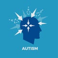 Autism. Concept vector illustration Royalty Free Stock Photo