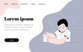 Autism. Early signs of autism syndrome in children. Signs and symptoms of autism in a child. Vector flat illustration. template