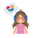 autism girl mental disorder Royalty Free Stock Photo