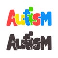 Autism jigsaw puzzle text