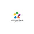 Autism logo template vector