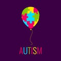 Autism poster with balloon