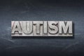 Autism word den Royalty Free Stock Photo