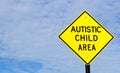 Autistic Child Area Sign