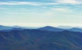 Autumn Scenic Drive along The Blue Ridge Parkway in North Carolina Royalty Free Stock Photo