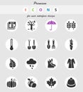 Autmn icon set