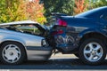 Auto accident involving two cars Royalty Free Stock Photo