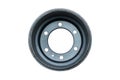 Auto brake wheels. Isolated on