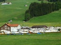 Auto camp at Jakobsbad - Canton of Appenzell Ausserrhoden Royalty Free Stock Photo