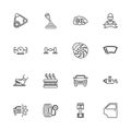 Auto - Flat Vector Icons Royalty Free Stock Photo