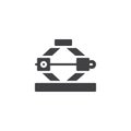 Auto car lifter vector icon