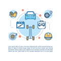 Auto care concept icon with text
