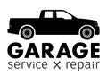 Auto center, garage service and repair logo,Vector Template Royalty Free Stock Photo