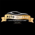 Auto Company Logo Design. Vector and illustration. Royalty Free Stock Photo