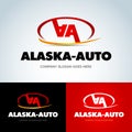 Auto Company Logo Vector Design Concept. 2 double A letters logotype template. Vector version.