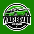 Auto Detailing Logo. Car Wash Emblem Logo Vector Art Design. Best For Auto Detailing Related Industry