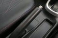 Auto details hand brake. Hand brake in a car Royalty Free Stock Photo