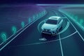 Auto drive car system on the road for future